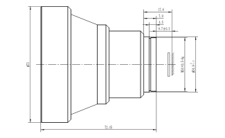 75mm f/1.2 Athermalized Lenses for LWIR Thermal Imaging Camera